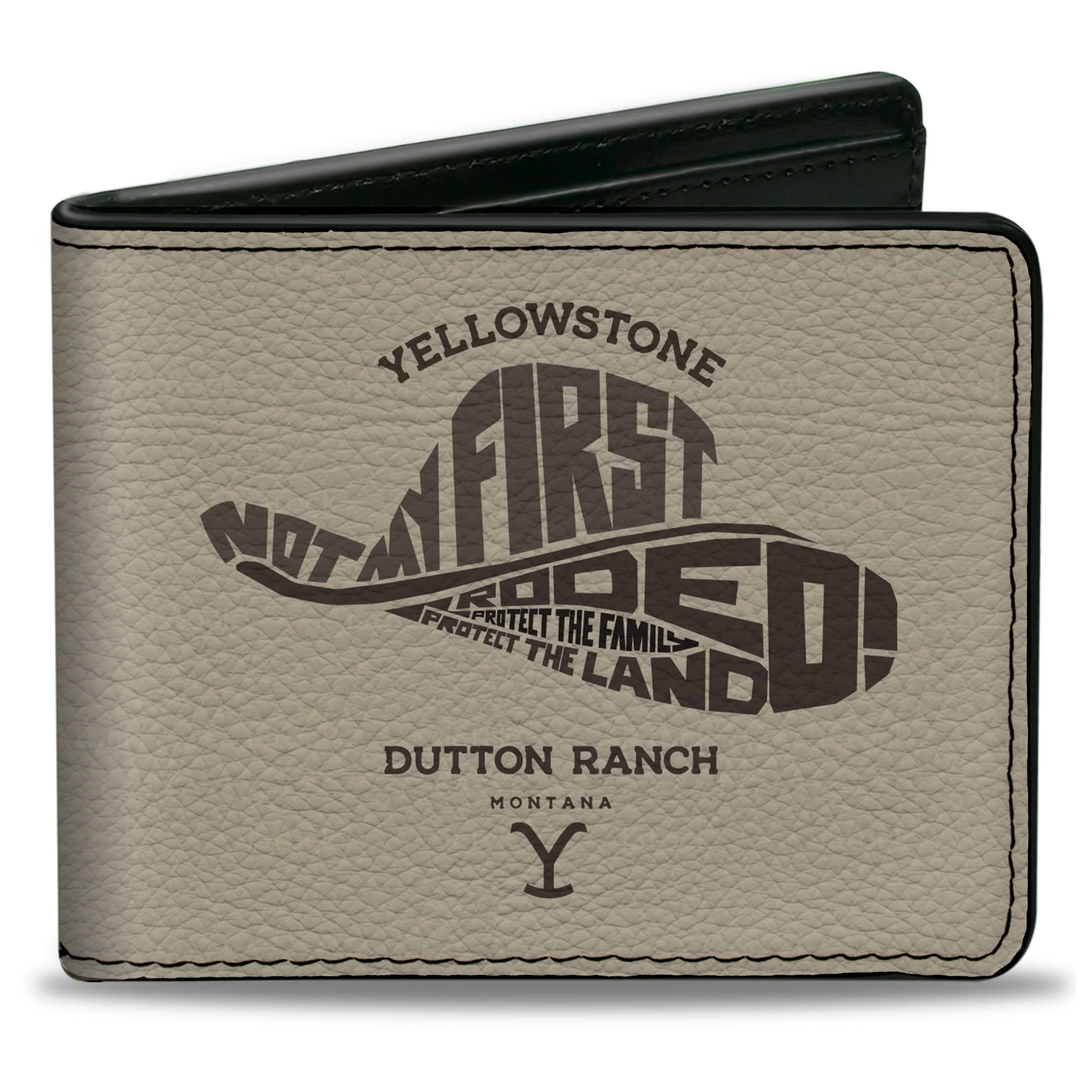 Yellowstone Not My First Rodeo Typography Bi-Fold Wallet