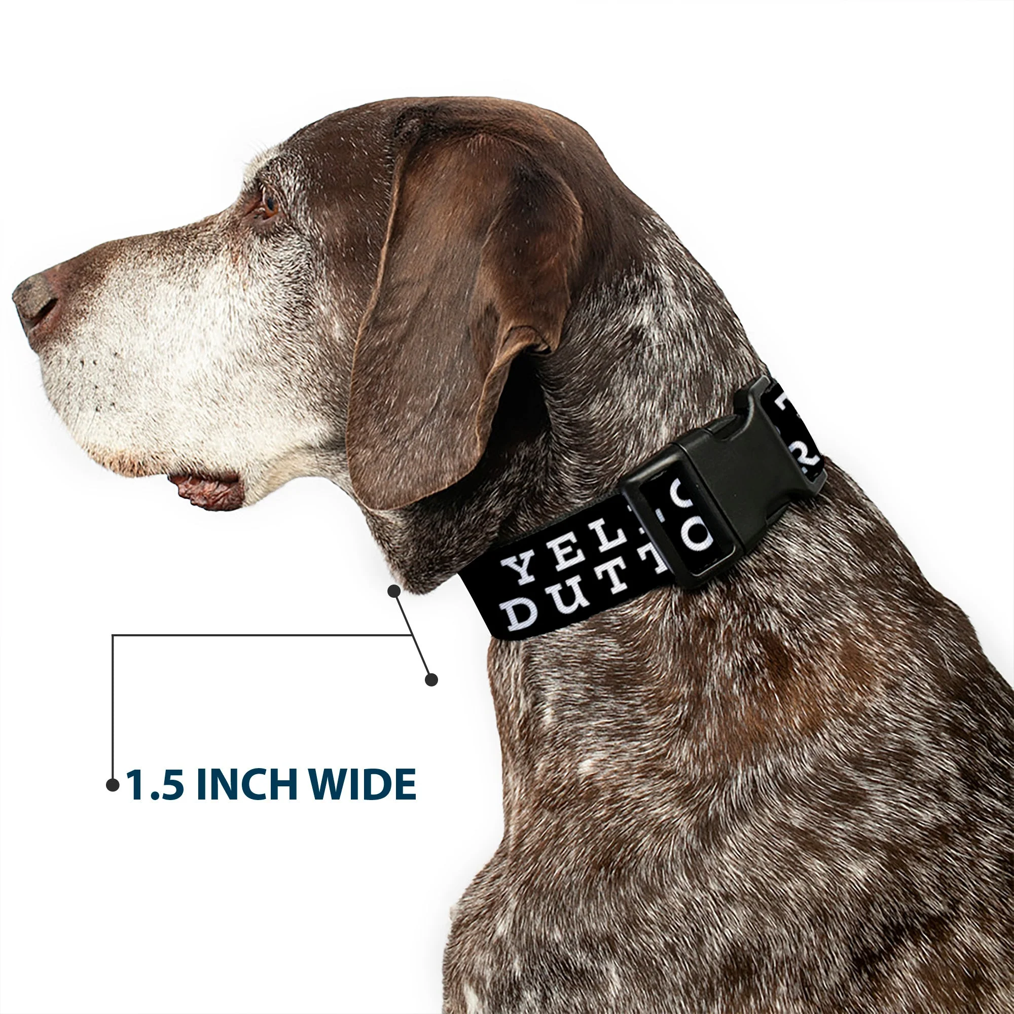 Yellowstone Dutton Ranch Logo Black/White Pet Clip Collar - Image 7