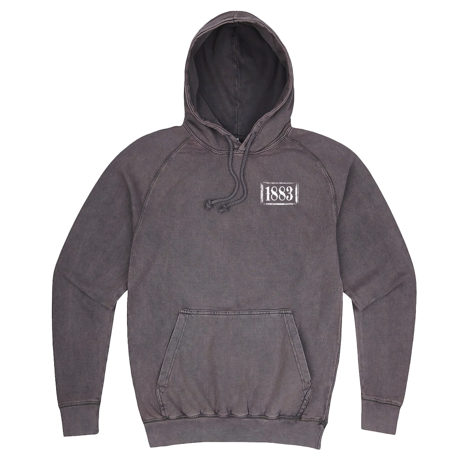 Yellowstone 1883 Logo Distressed Hooded Sweatshirt - Image 3
