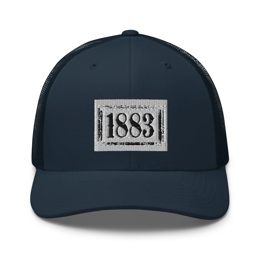 Yellowstone 1883 Logo Embroidered Retro Trucker Hat - Image 3