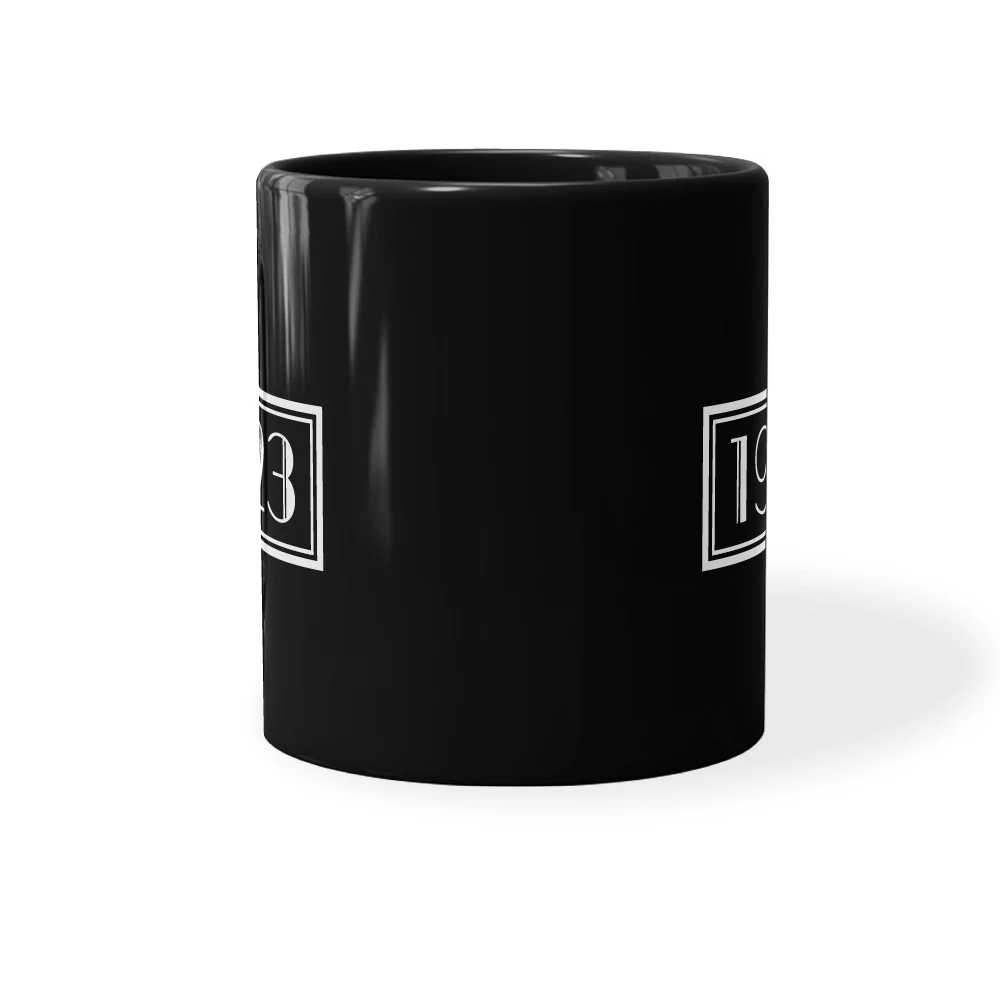 Yellowstone 1923 Logo Black Mug - Image 3