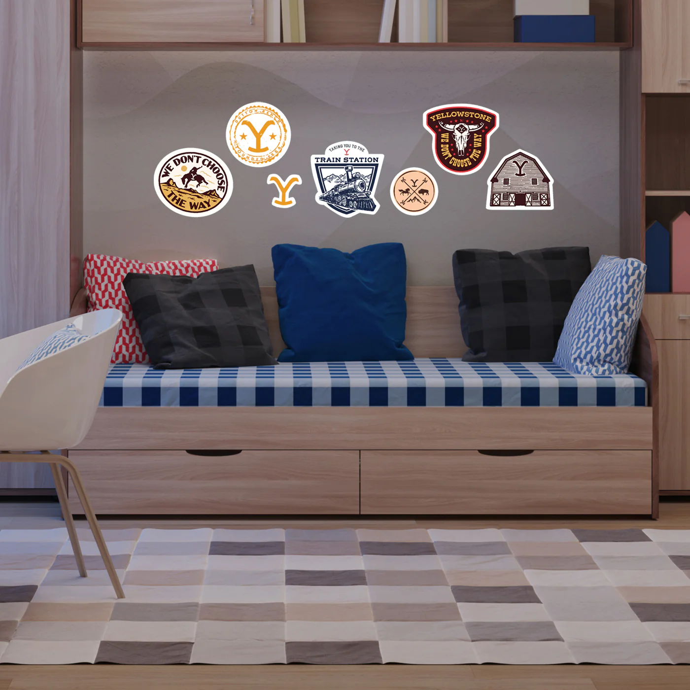 Yellowstone Badge Wall Decals