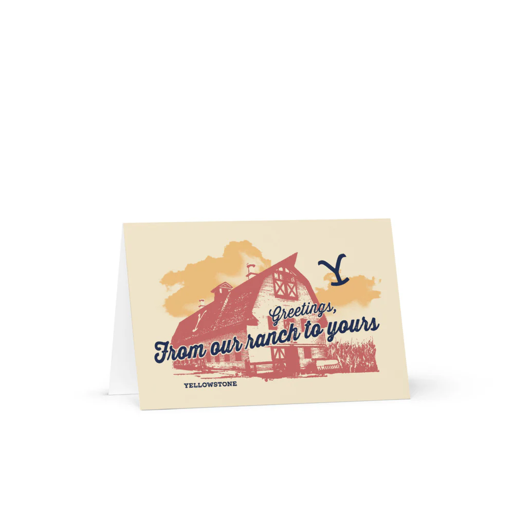 Yellowstone Barn Greeting Card - Image 4