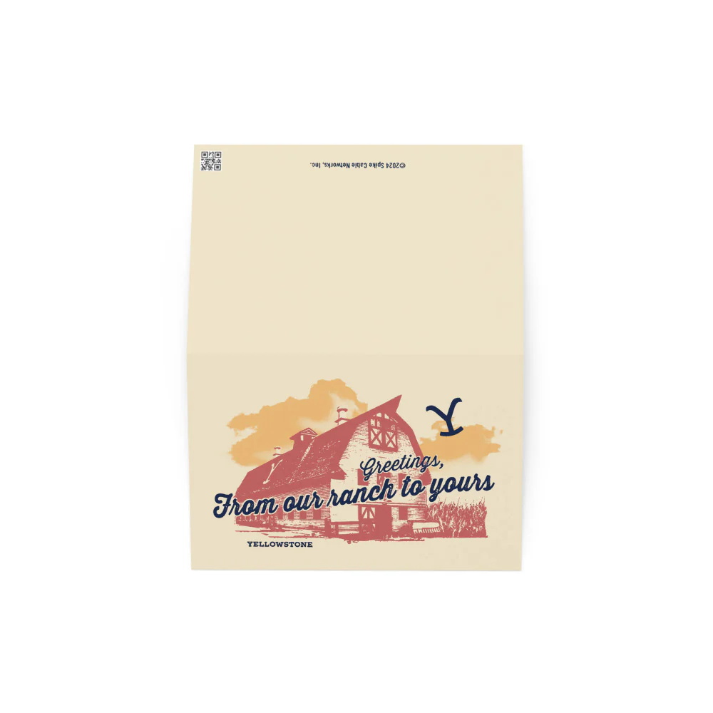 Yellowstone Barn Greeting Card - Image 5