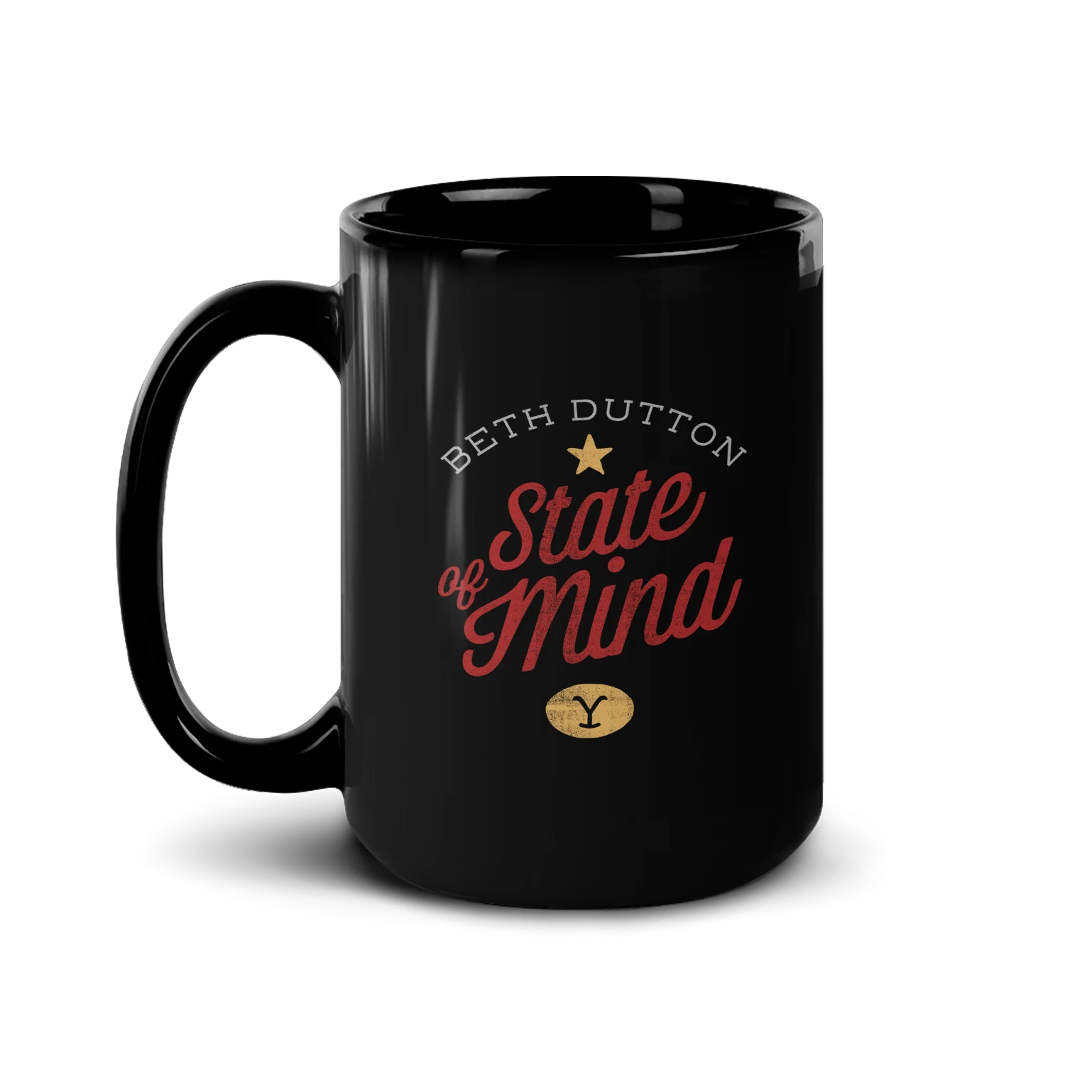 Yellowstone Beth Dutton State of Mind Black Mug - Image 3