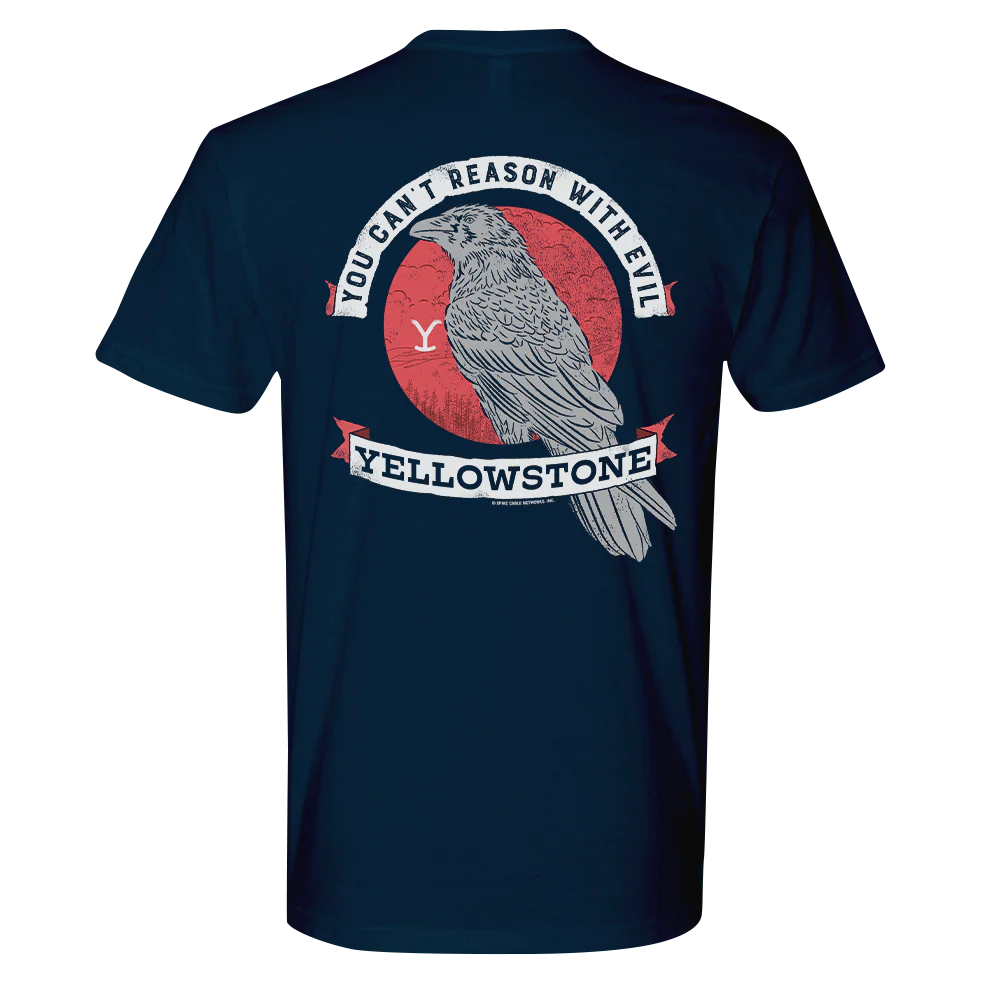 Yellowstone Can't Reason With Evil Adult Short Sleeve T-Shirt