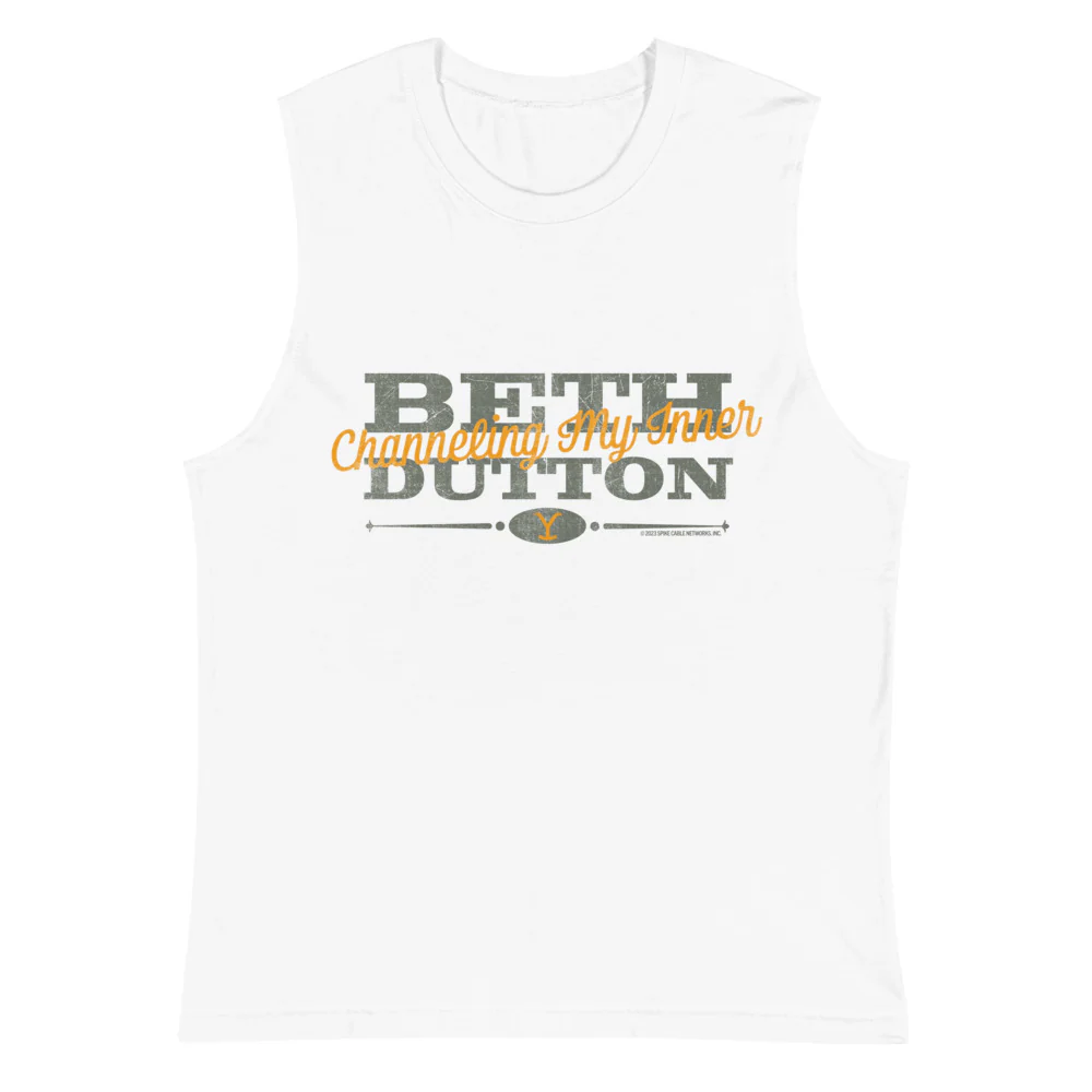 Yellowstone Channeling My Inner Beth Dutton Unisex Tank Top - Image 6