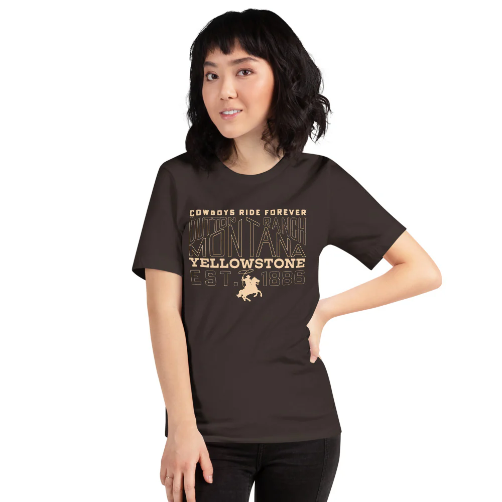 Yellowstone Cowboys Ride Forever Unisex T-Shirt - Image 5