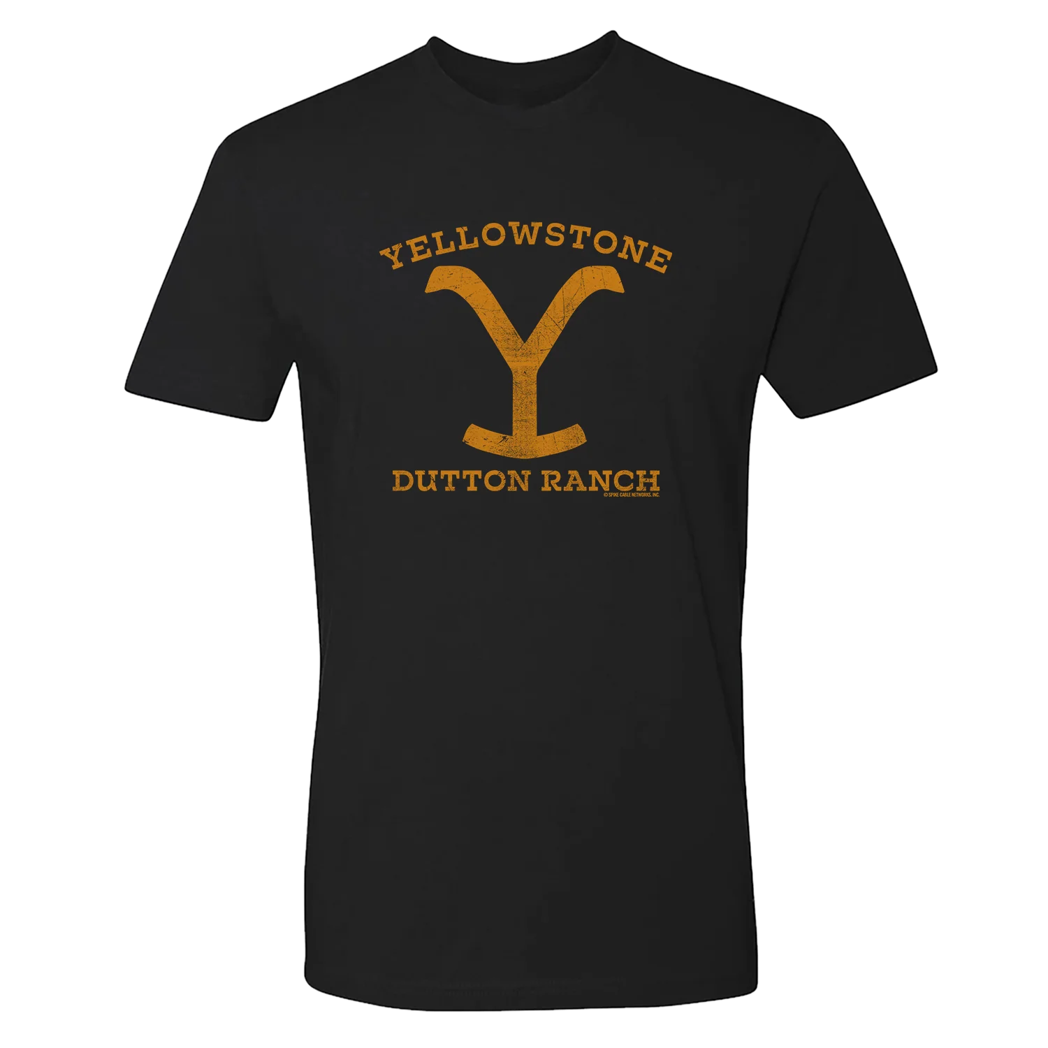 Yellowstone Dutton Ranch Distressed Logo Adult Short Sleeve T-Shirt - Image 6