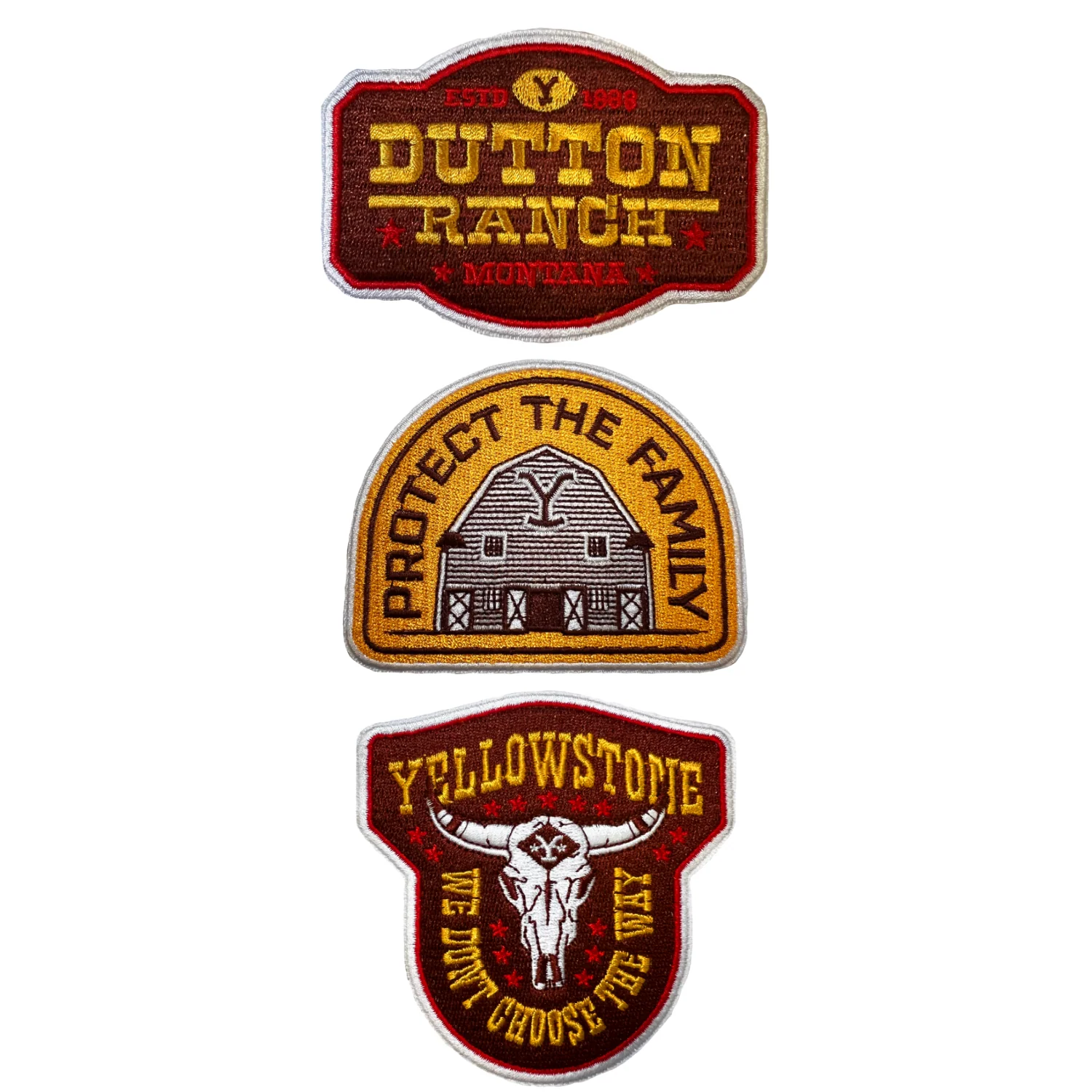 Yellowstone Dutton Ranch Iron On Patches - Pack of 3 - Image 10