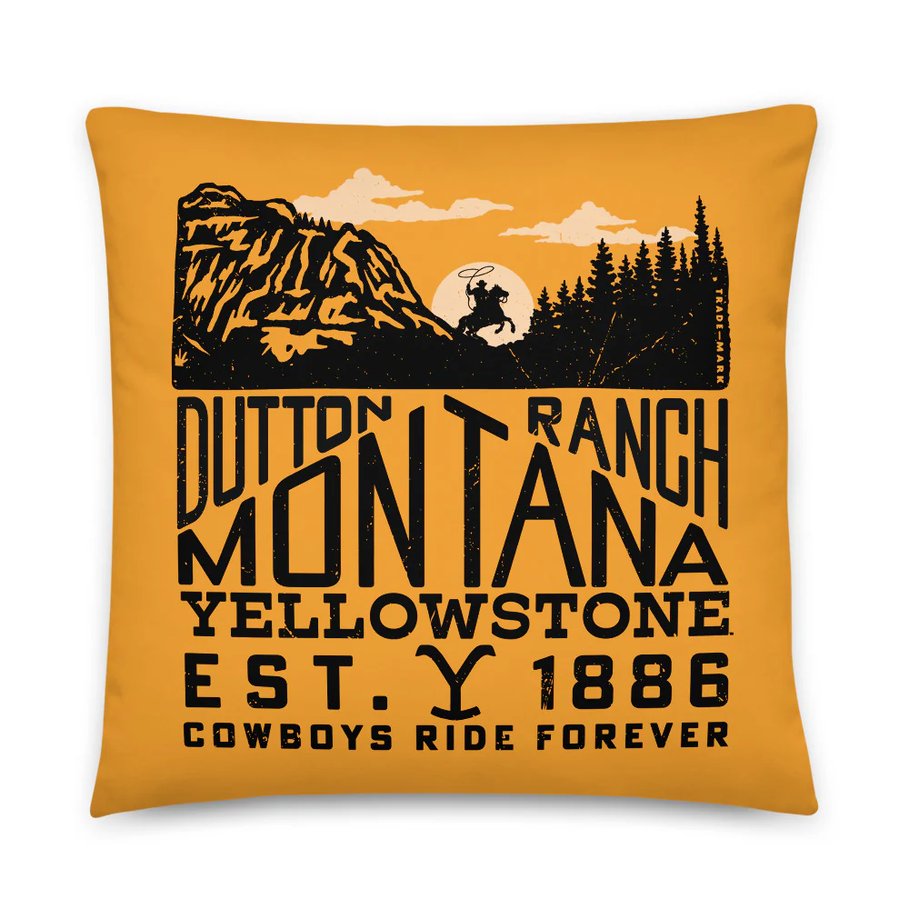 Yellowstone Dutton Ranch Montana Pillow - Image 3
