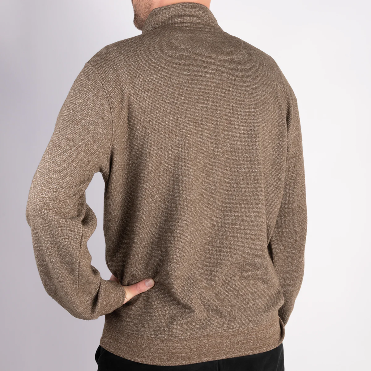 Yellowstone Dutton Ranch Mortimer Quarter Zip Embroidered Pullover - Image 4