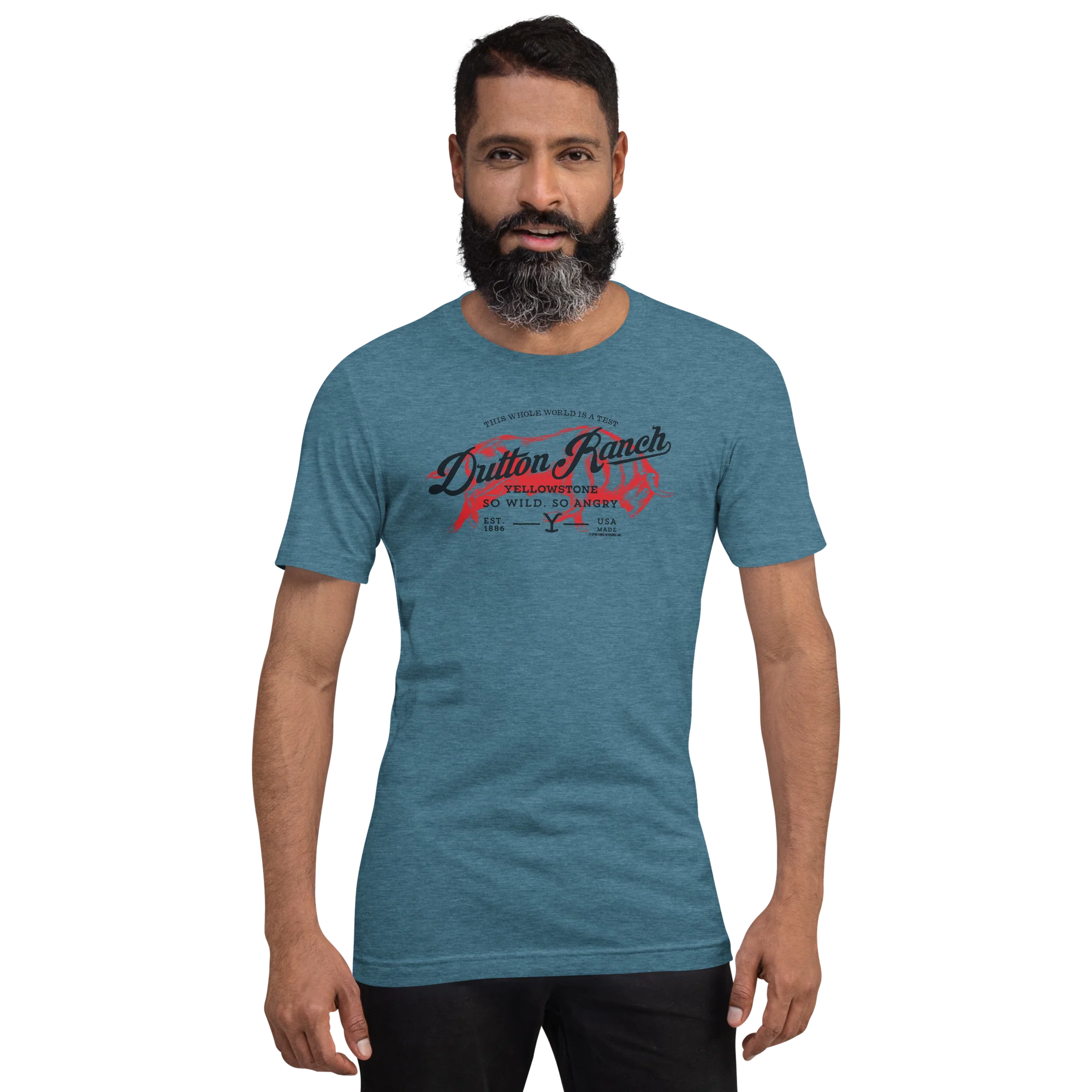 Yellowstone Dutton Ranch So Wild So Angry Unisex Premium T-Shirt - Image 8