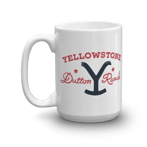 Yellowstone Dutton Ranch Star White Mug - Image 6