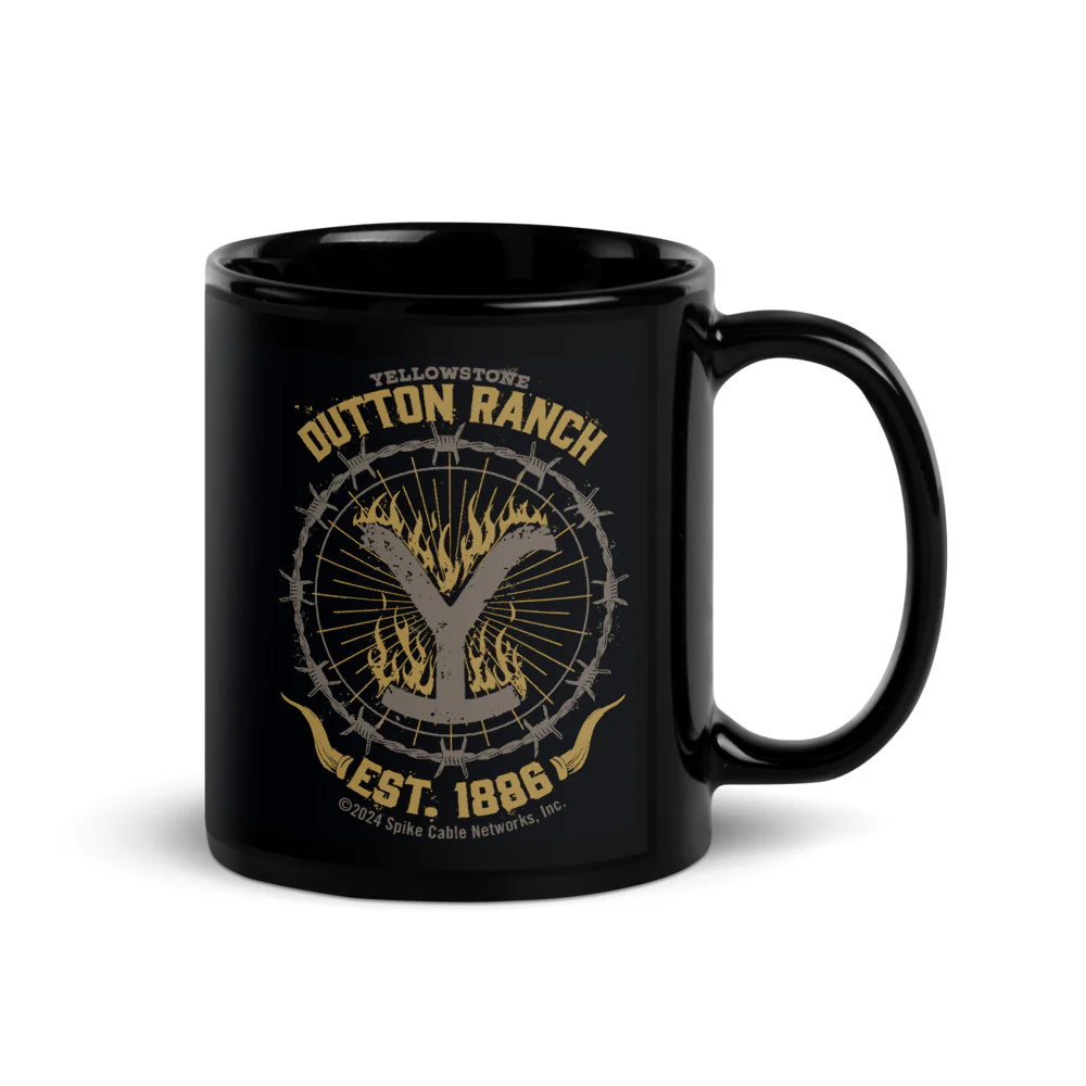 Yellowstone Flaming Logo Mug - Image 2