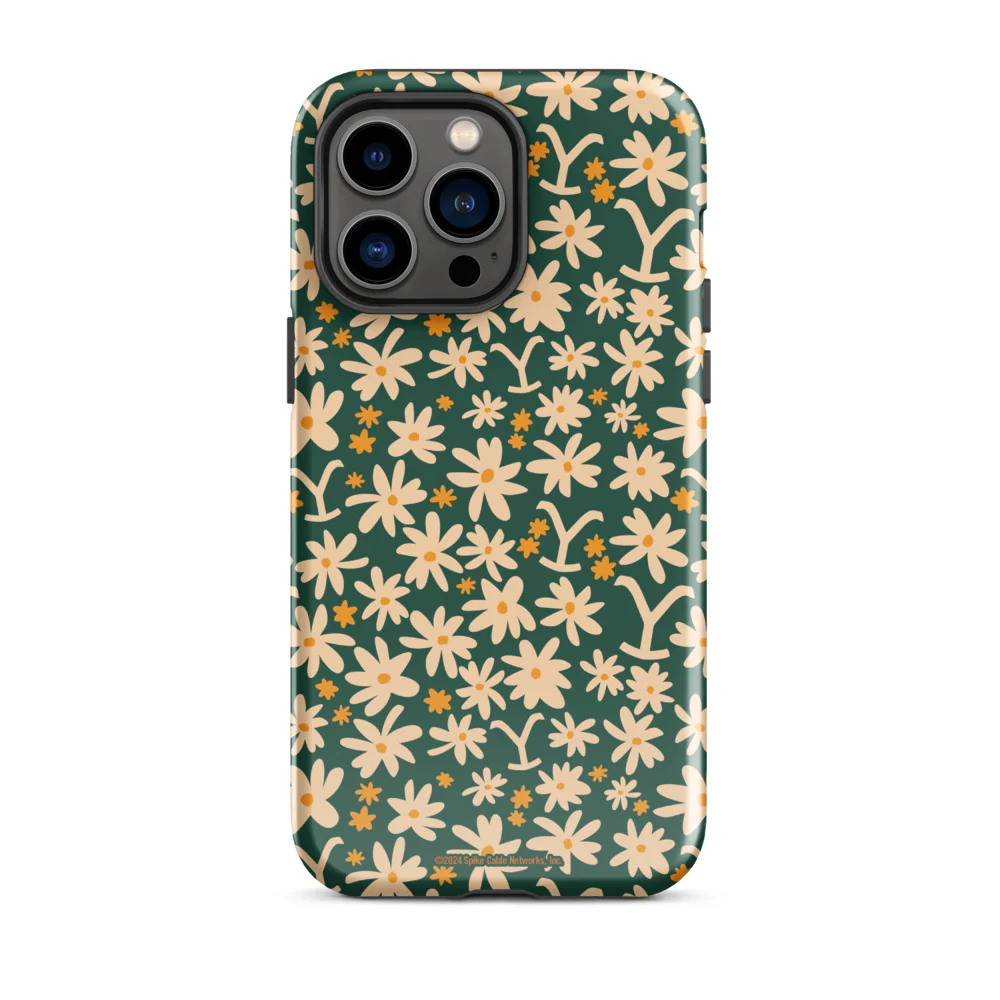 Yellowstone Floral Tough iPhone Case - Image 43