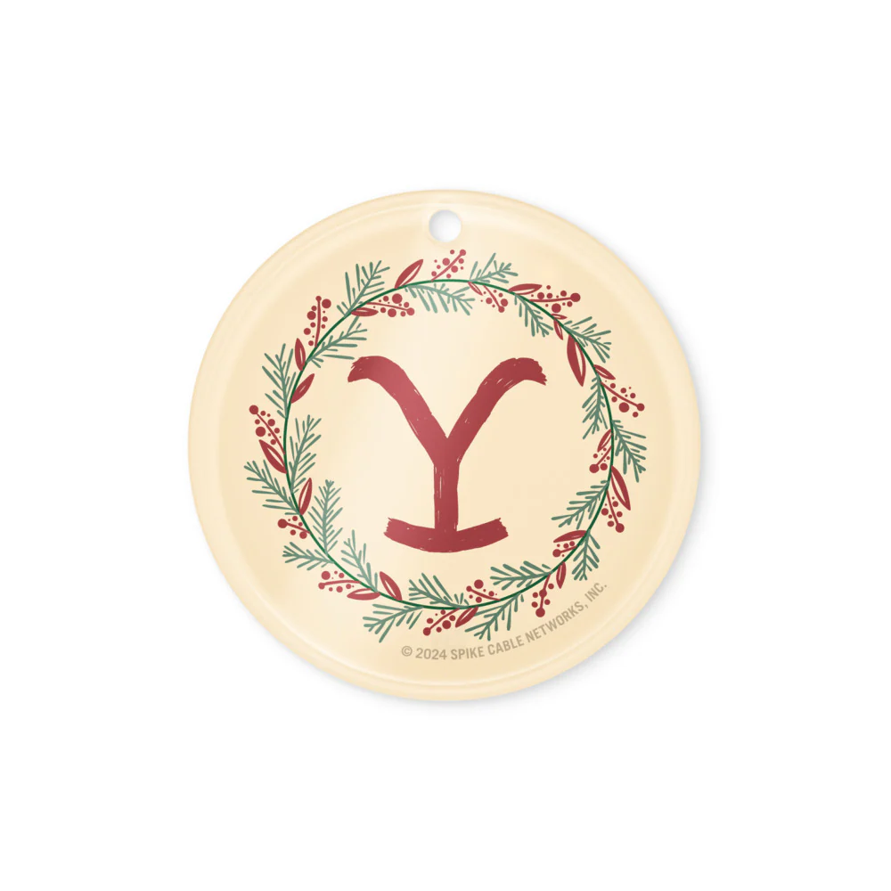 Yellowstone Holiday Wreath Acrylic Ornaments - Image 3