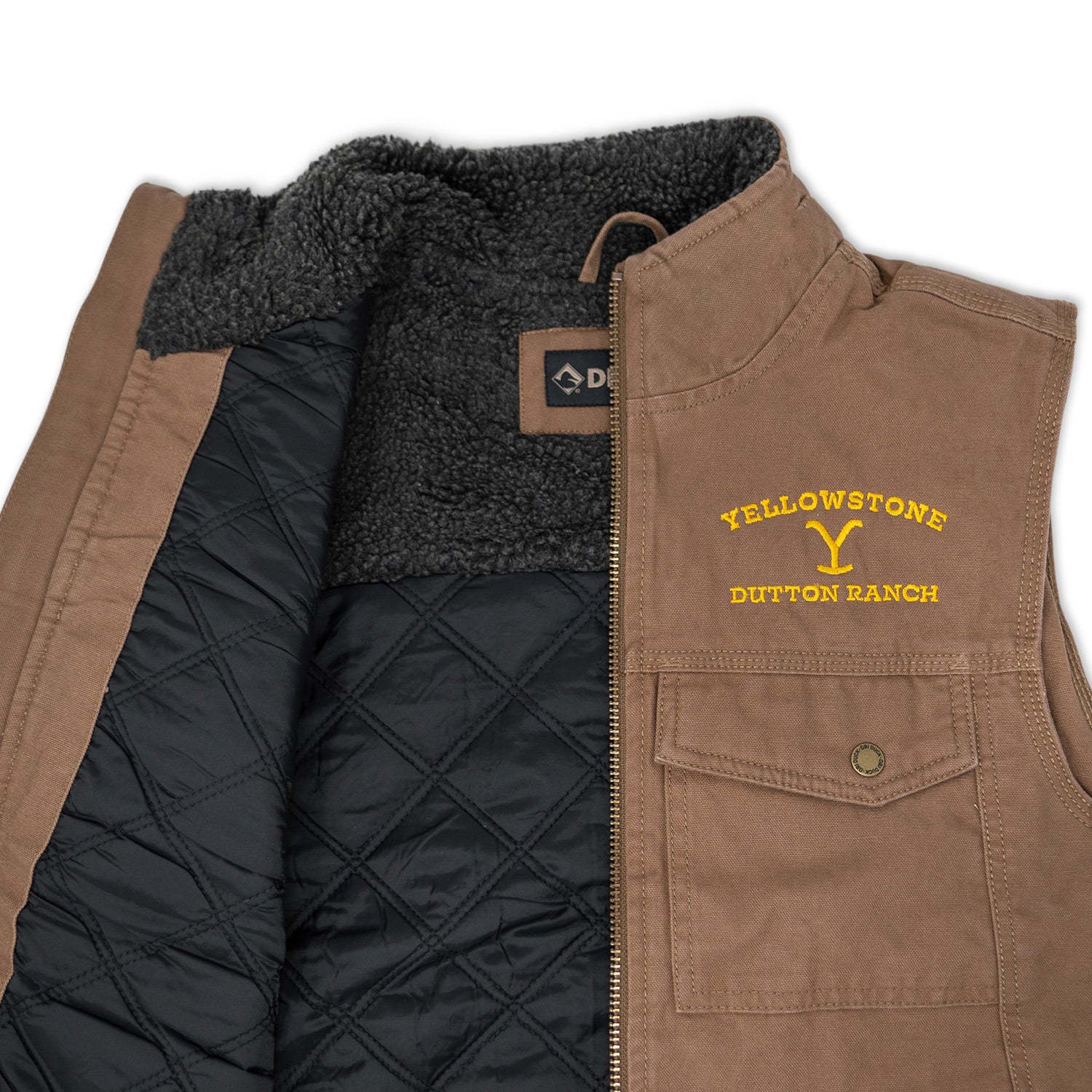 Yellowstone Dutton Ranch Logo Cloth Vest - Image 4