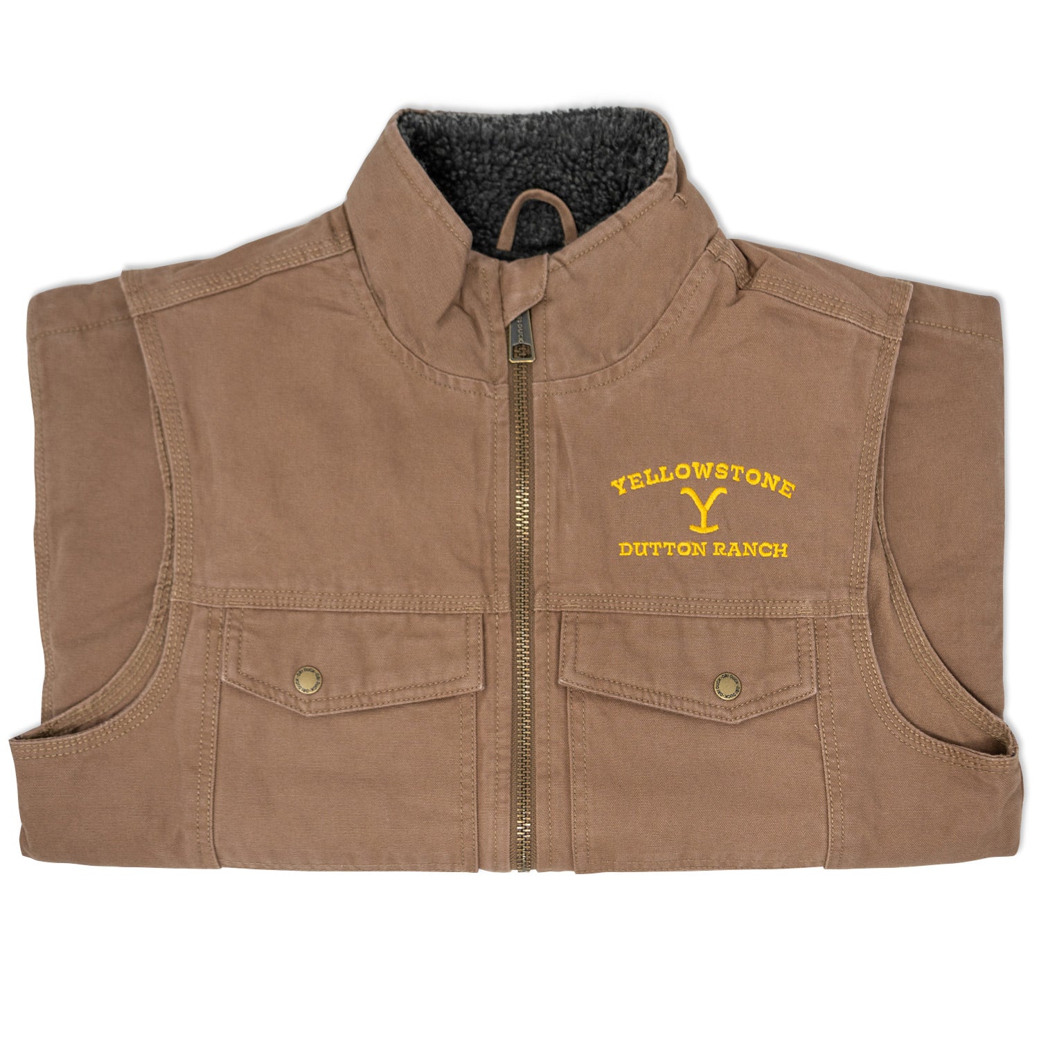 Yellowstone Dutton Ranch Logo Cloth Vest - Image 6