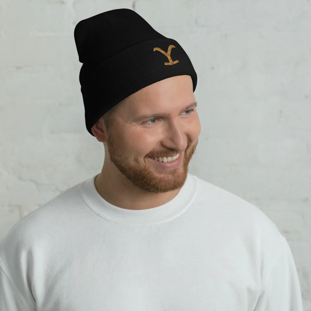 Yellowstone Logo Embroidered Cuffed Beanie - Image 2