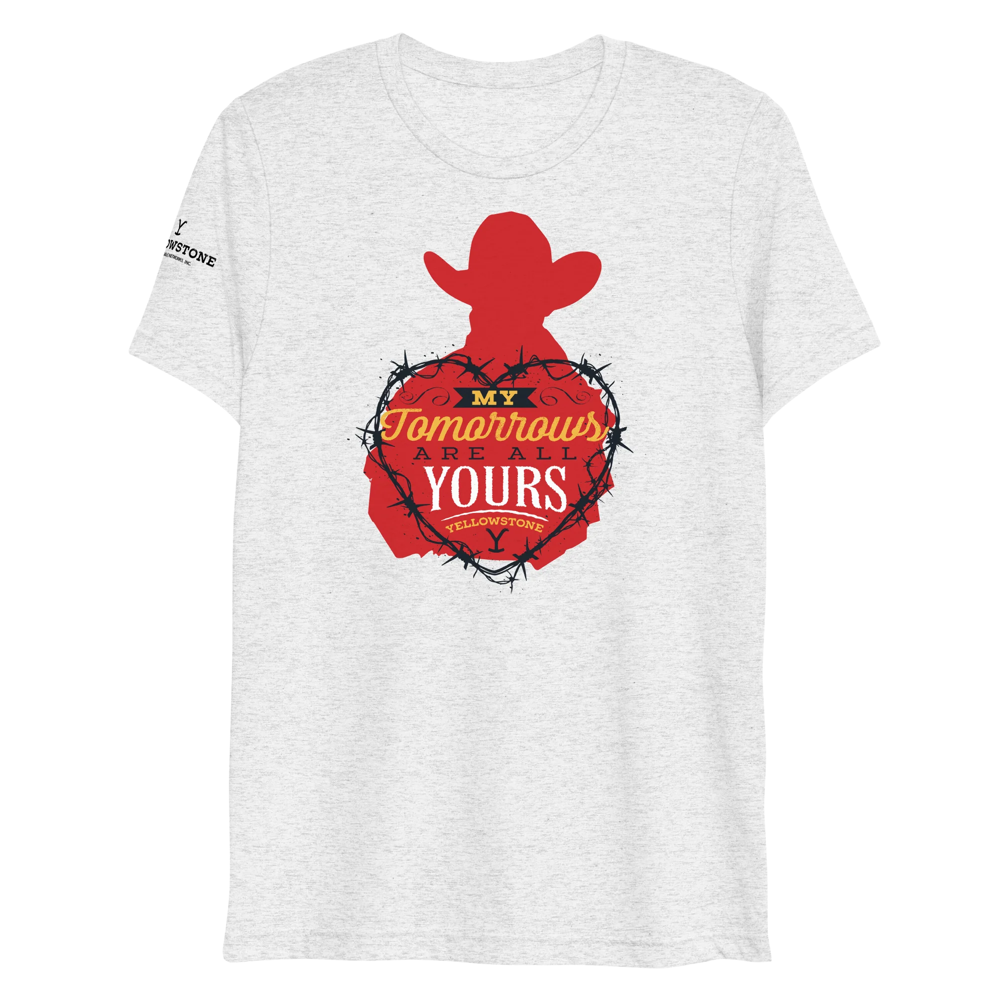 Yellowstone My Tomorrows Are All Yours Cowboy Unisex Tri-Blend T-Shirt - Image 4