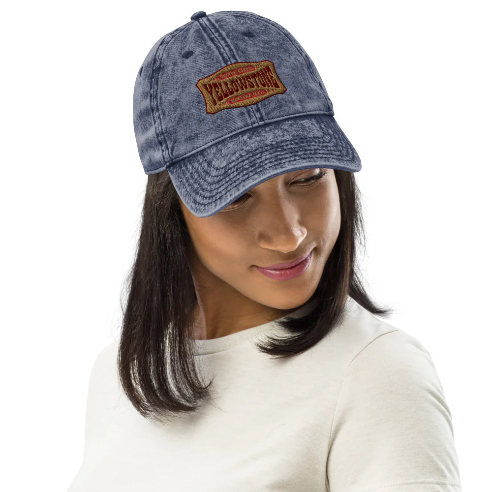 Yellowstone Patch Vintage Denim Hat - Image 3