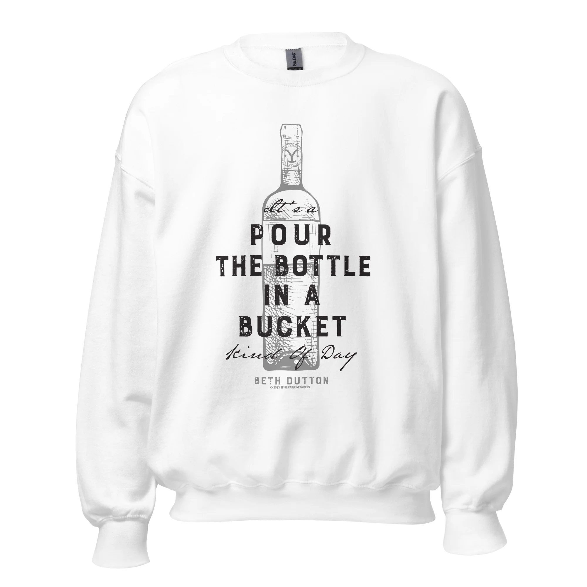 Yellowstone Pour The Bottle In The Bucket Crewneck Sweatshirt - Image 5