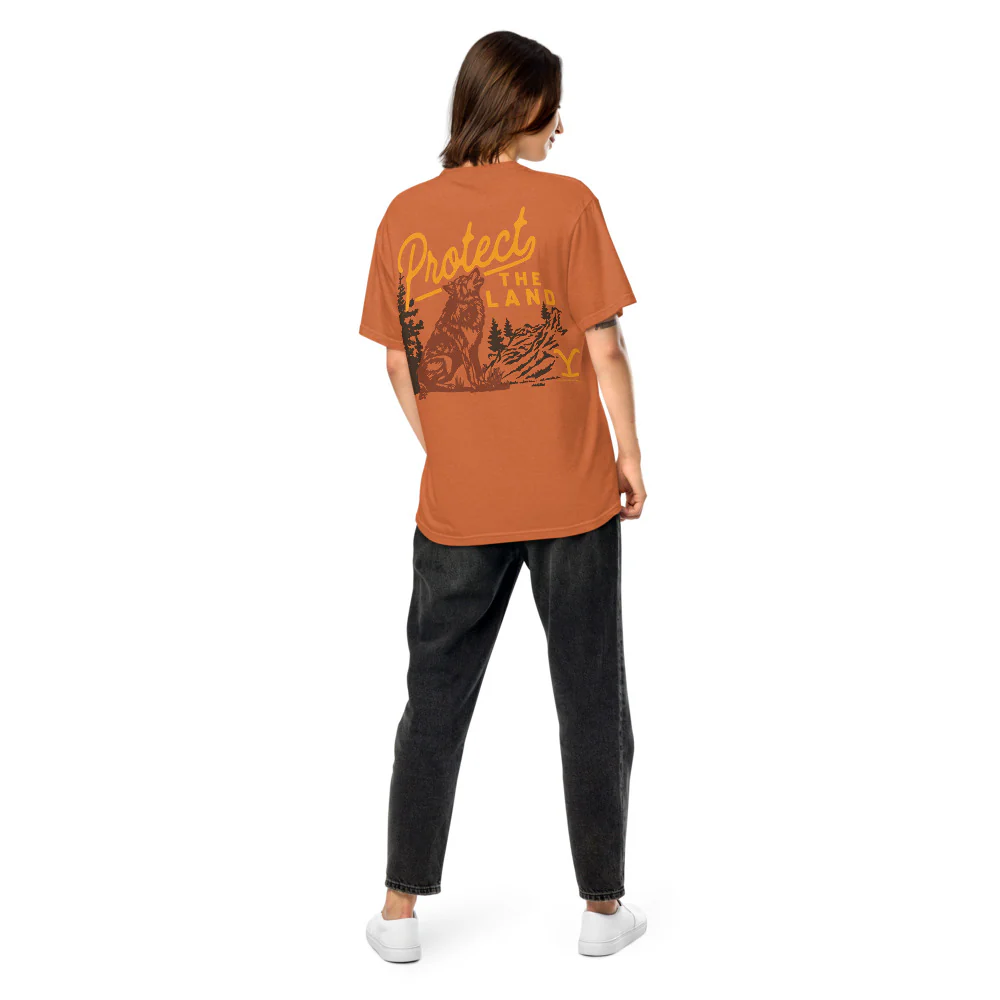Yellowstone Protect the Land Wolf Comfort Colors T-Shirt - Image 15