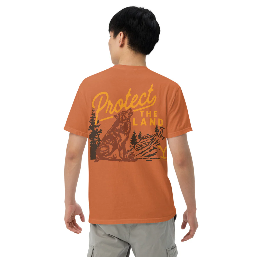 Yellowstone Protect the Land Wolf Comfort Colors T-Shirt - Image 22