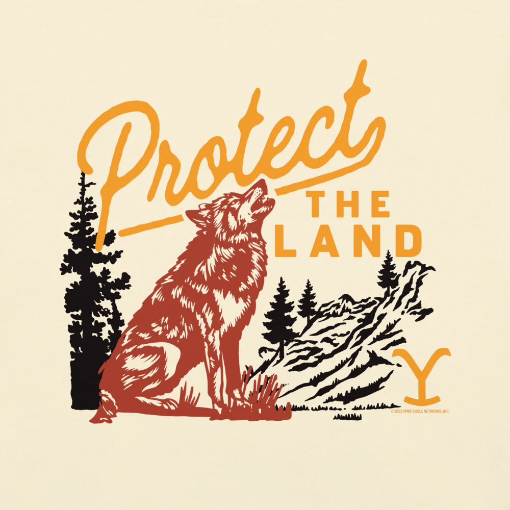Yellowstone Protect the Land Wolf Comfort Colors T-Shirt - Image 3