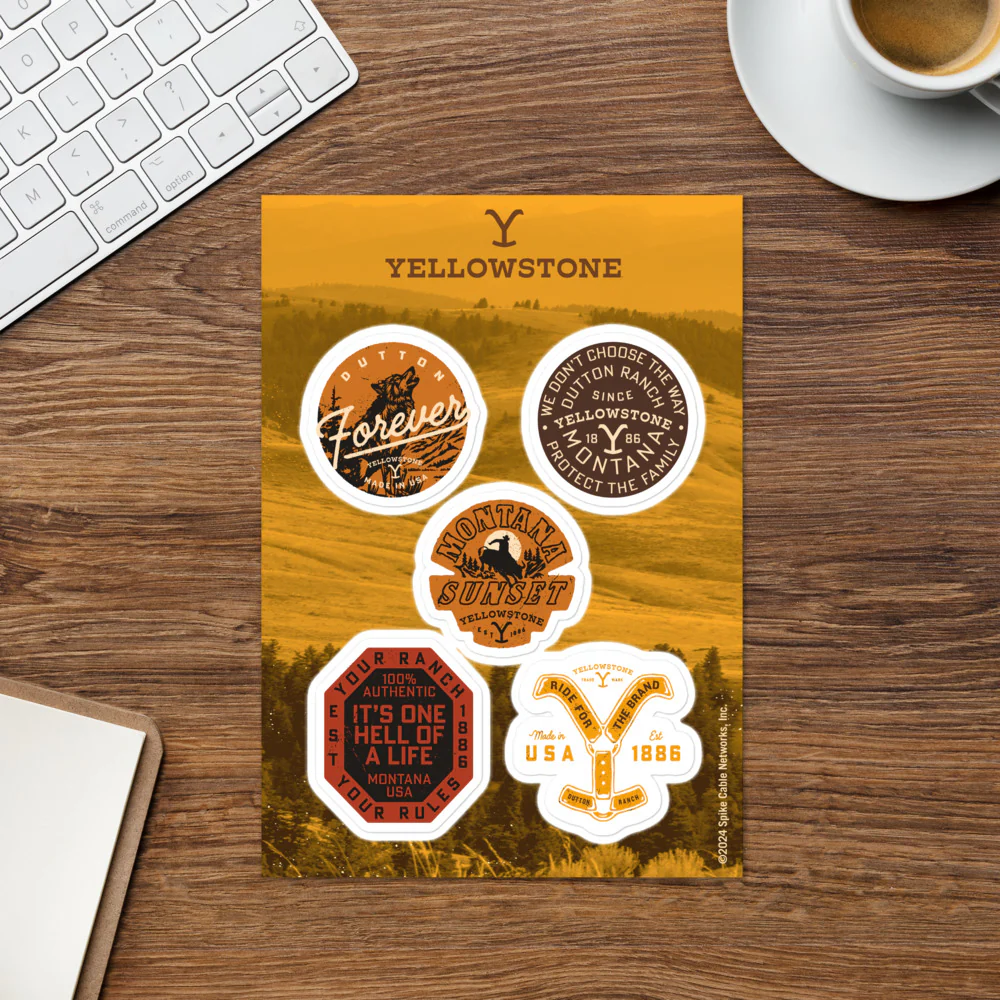 Yellowstone Quotes Sticker Sheet - Image 2