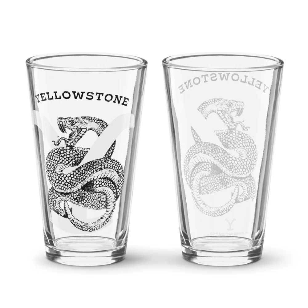 Yellowstone Rattlesnake Pint Glass - Image 3