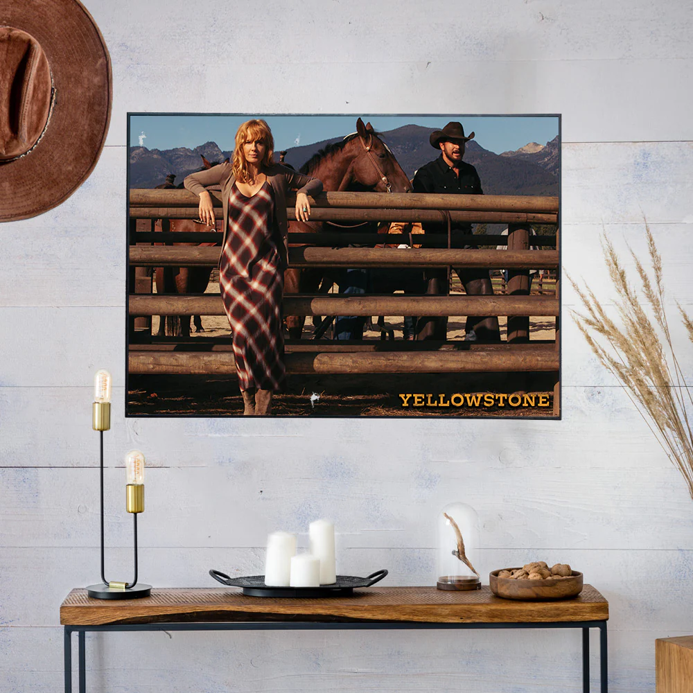 Yellowstone Rip Wheeler and Beth Dutton Satin Poster - Image 2