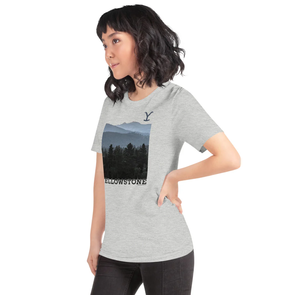 Yellowstone Scenery Adult Short Sleeve T-Shirt - Image 5