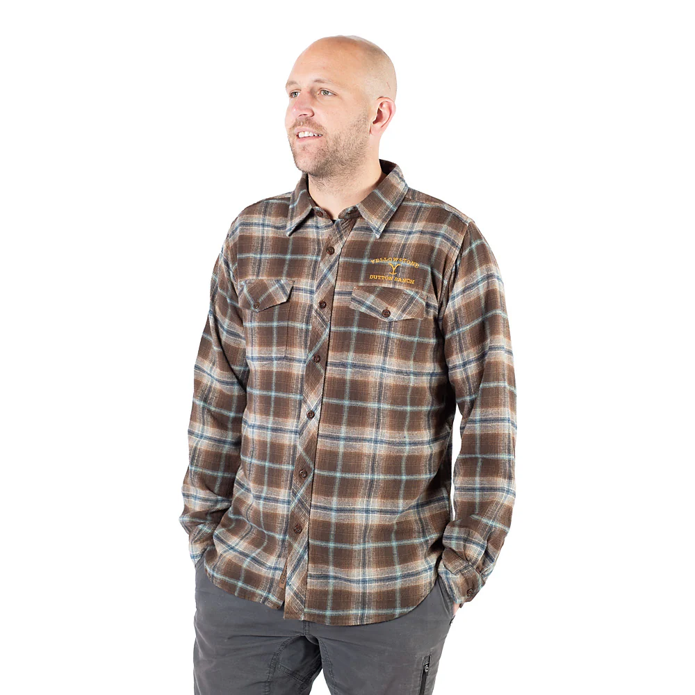 Yellowstone Embroidered The Original Flyshacker Plaid Flannel - Image 5