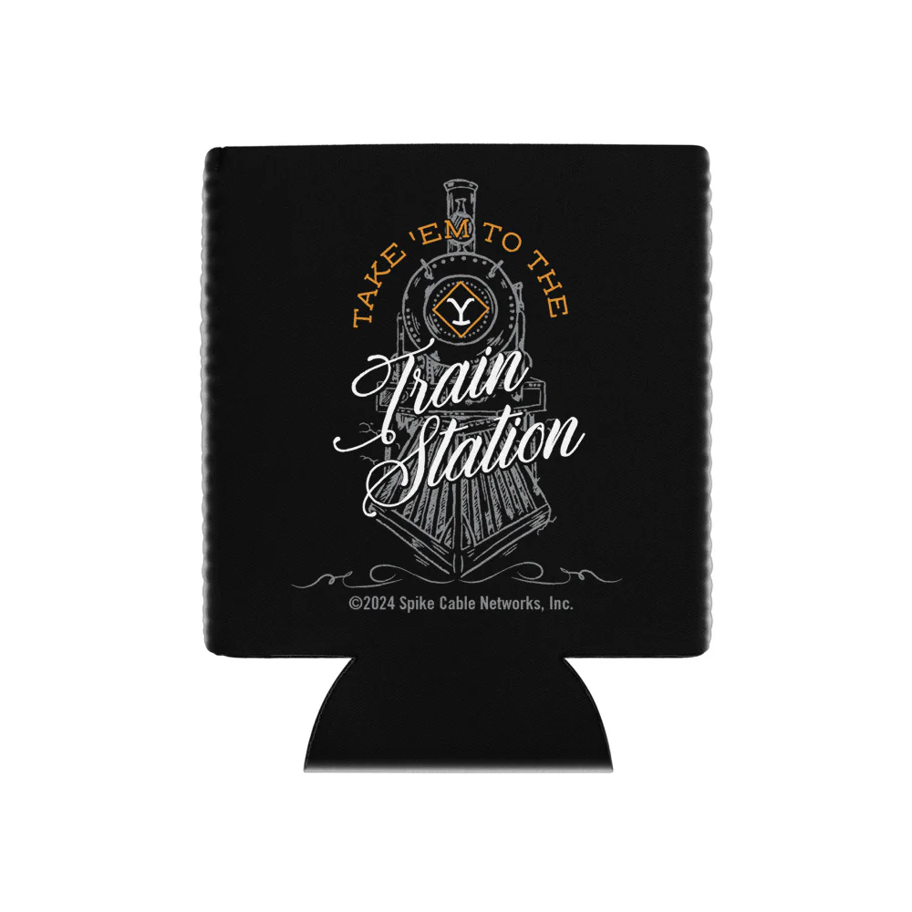 Yellowstone Train Station Can Cooler - Image 4