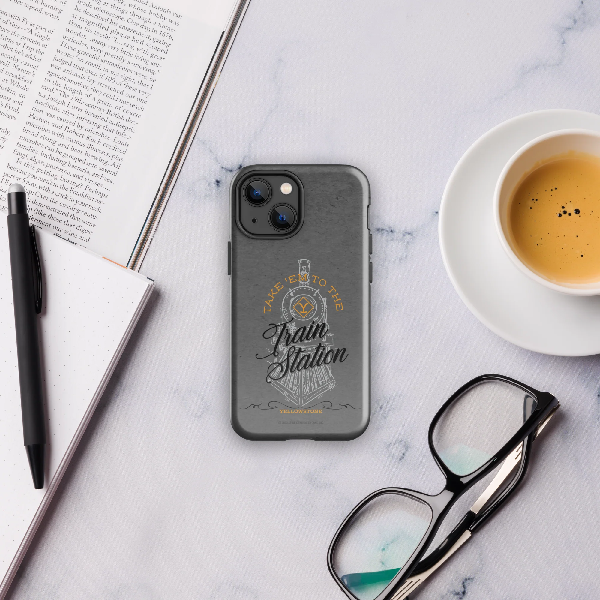 Yellowstone Train Station Tough Phone Case - iPhone - Image 36
