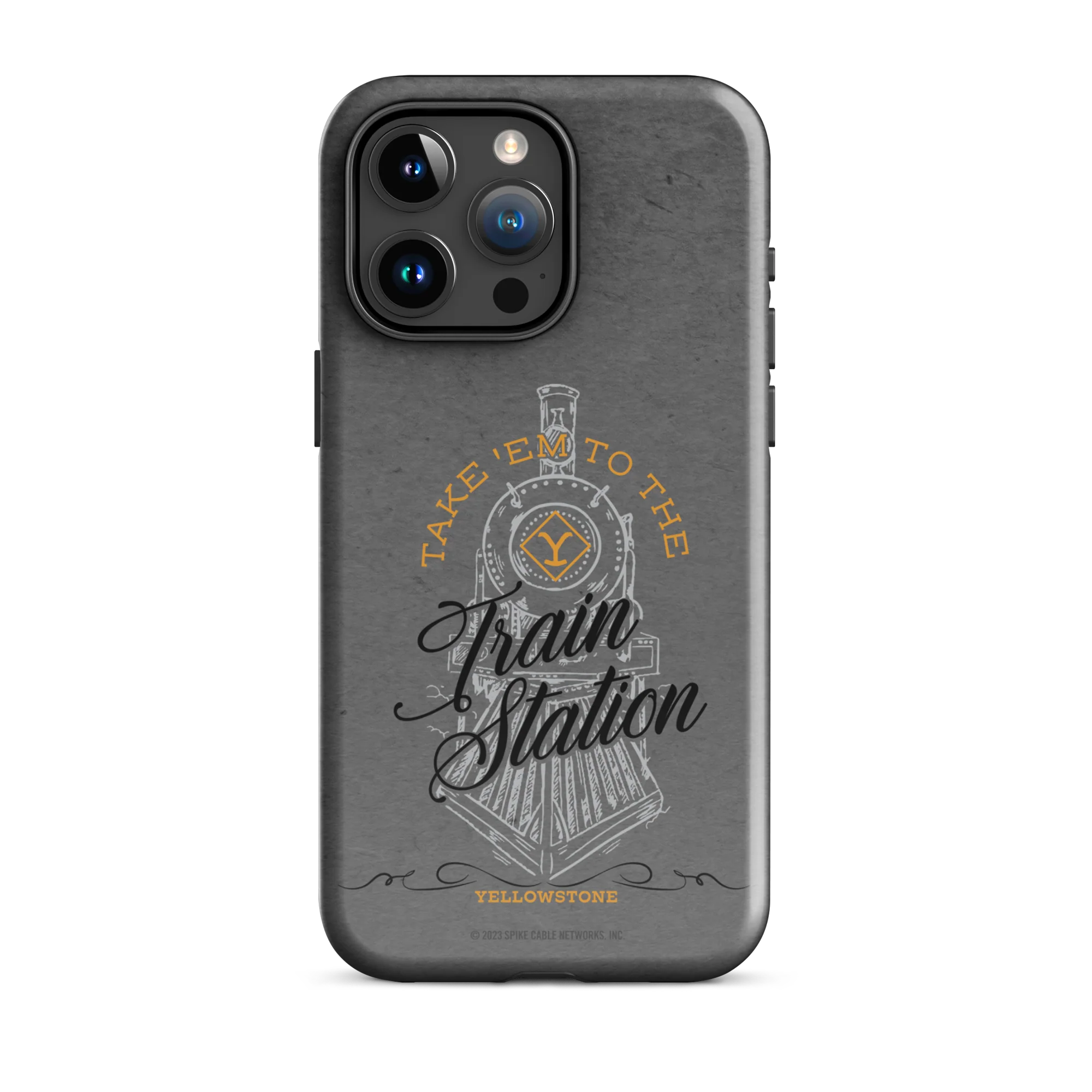 Yellowstone Train Station Tough Phone Case - iPhone - Image 4