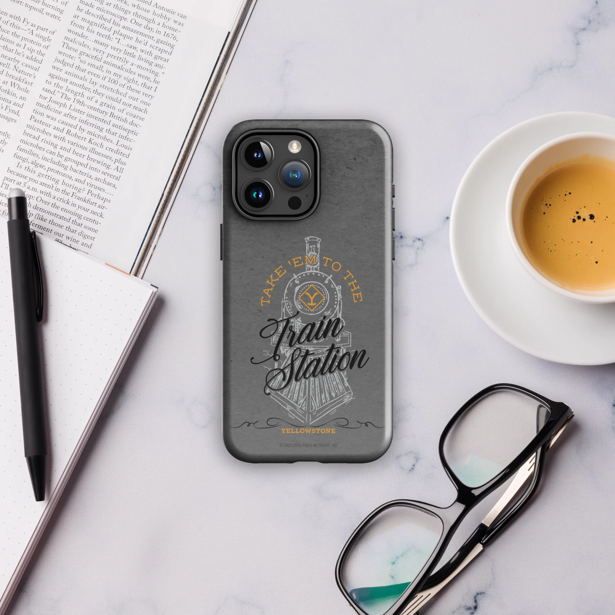 Yellowstone Train Station Tough Phone Case - iPhone - Image 6