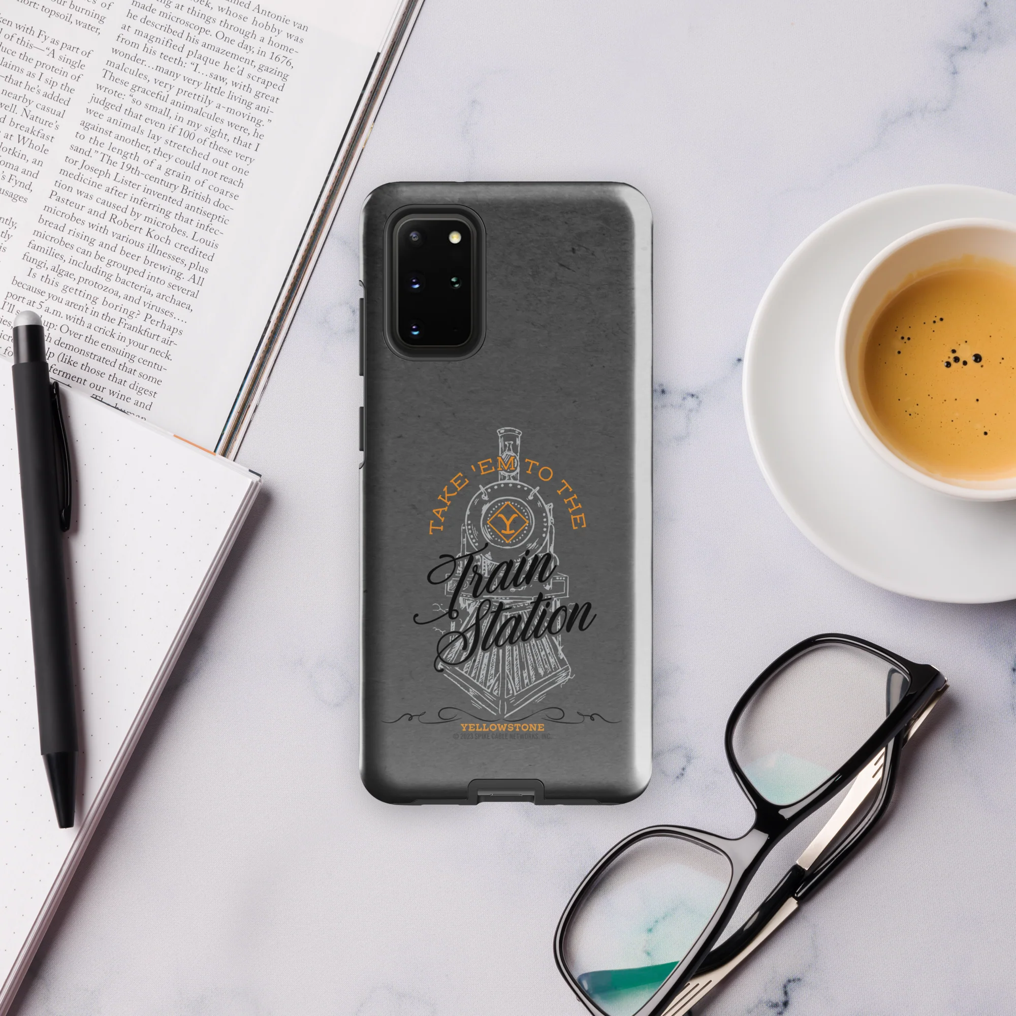 Yellowstone Train Station Tough Phone Case - Samsung - Image 9