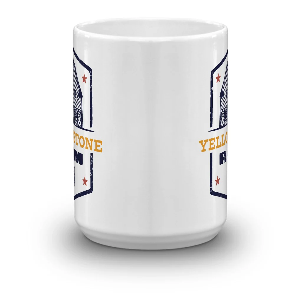 Yellowstone x Ram Barn White Mug - Image 6