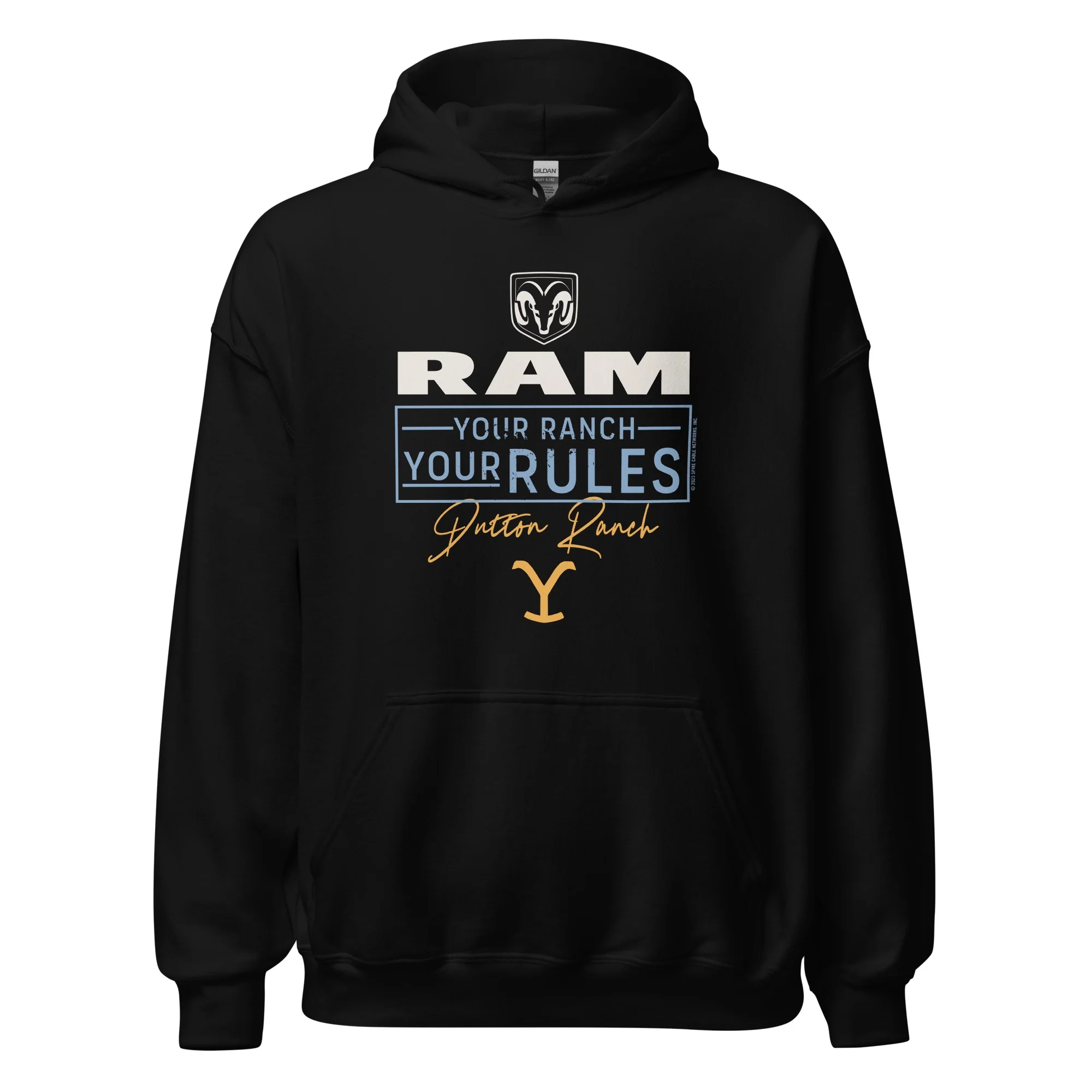 Yellowstone x Ram Your Ranch Your Rules Hoodie - Image 3