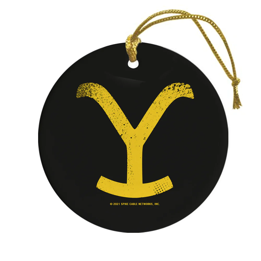 Yellowstone Y Logo Double-Sided Ornament - Image 3