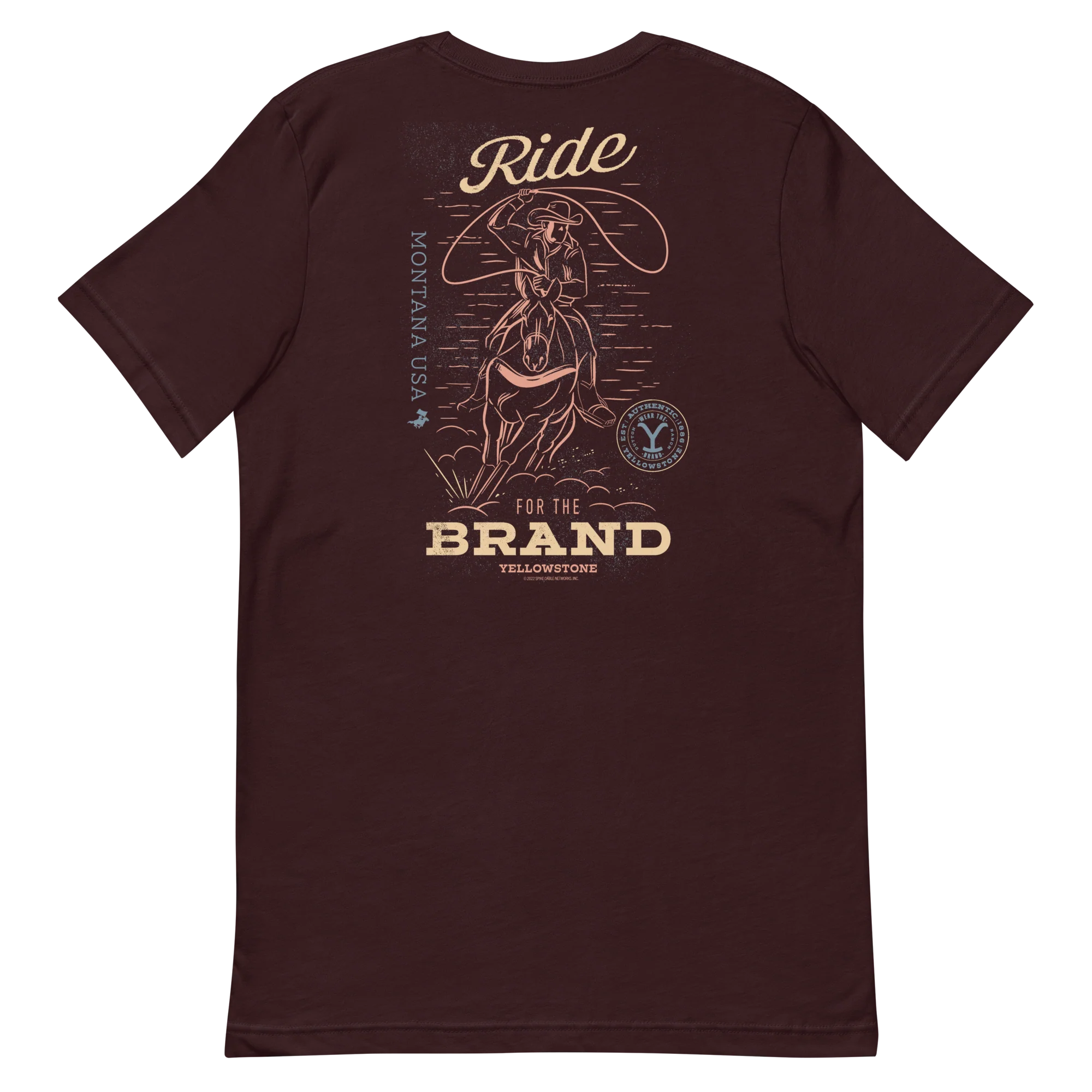 Yellowstone Y Logo Ride for the Brand Adult Short Sleeve T-Shirt - Image 8