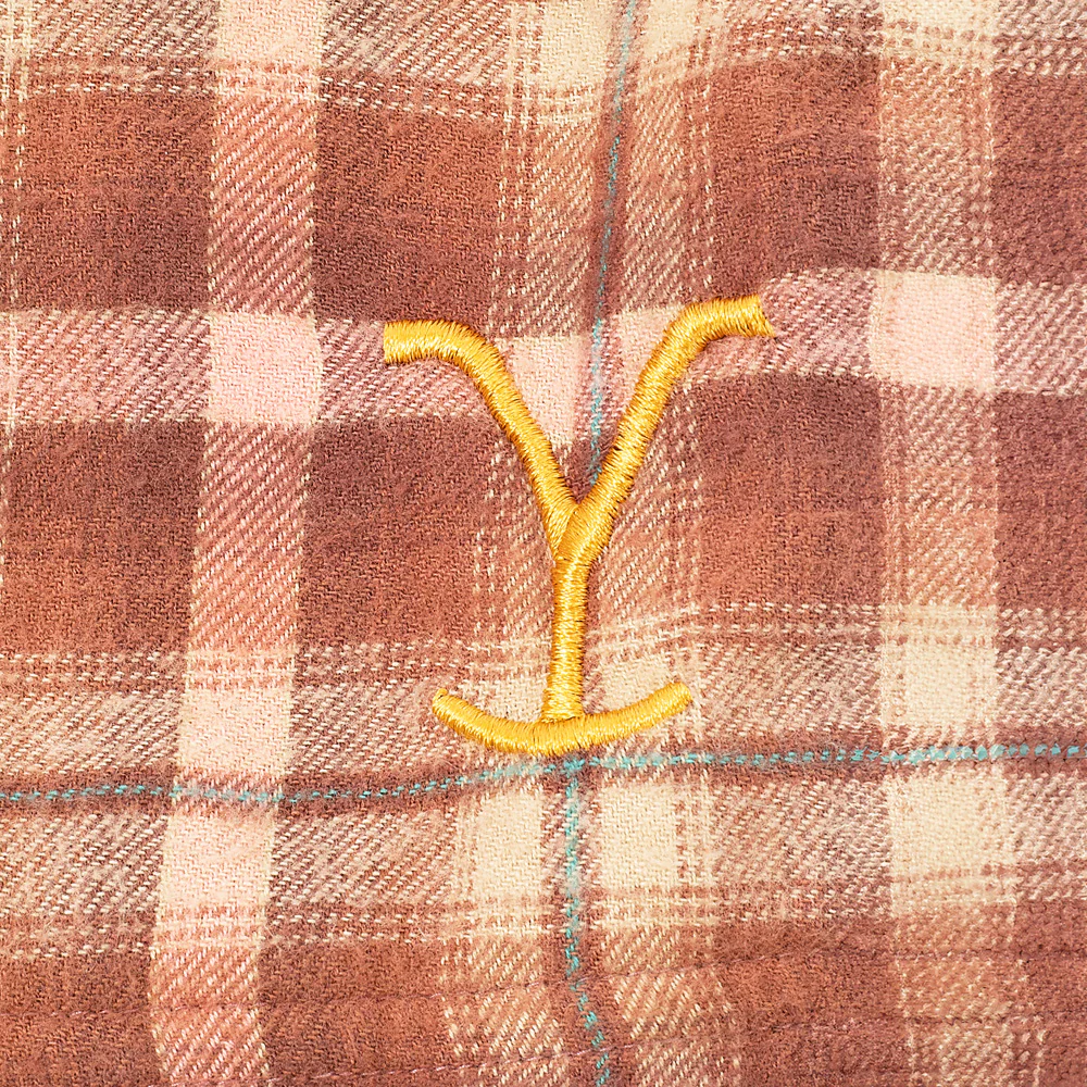 Yellowstone Y Logo Embroidered Women's Cabin Jams Flannel Pajama Pants - Image 9