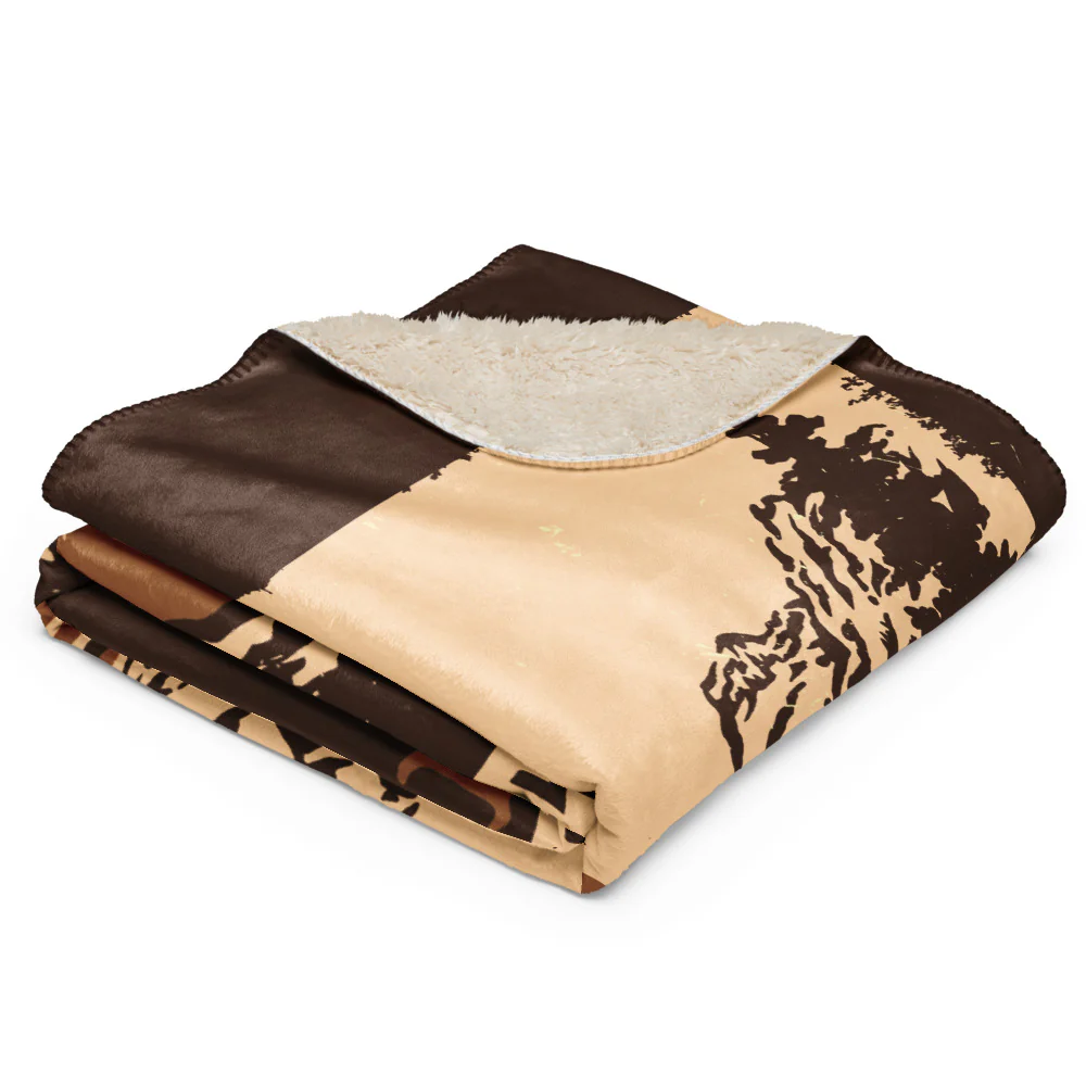 Yellowstone You Live With The Land Premium Sherpa Blanket - Image 3